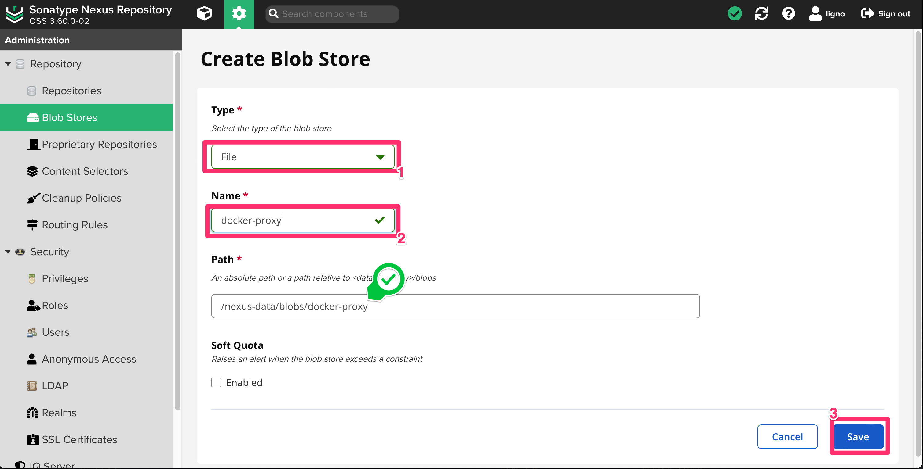 docker-proxy 정보 설정