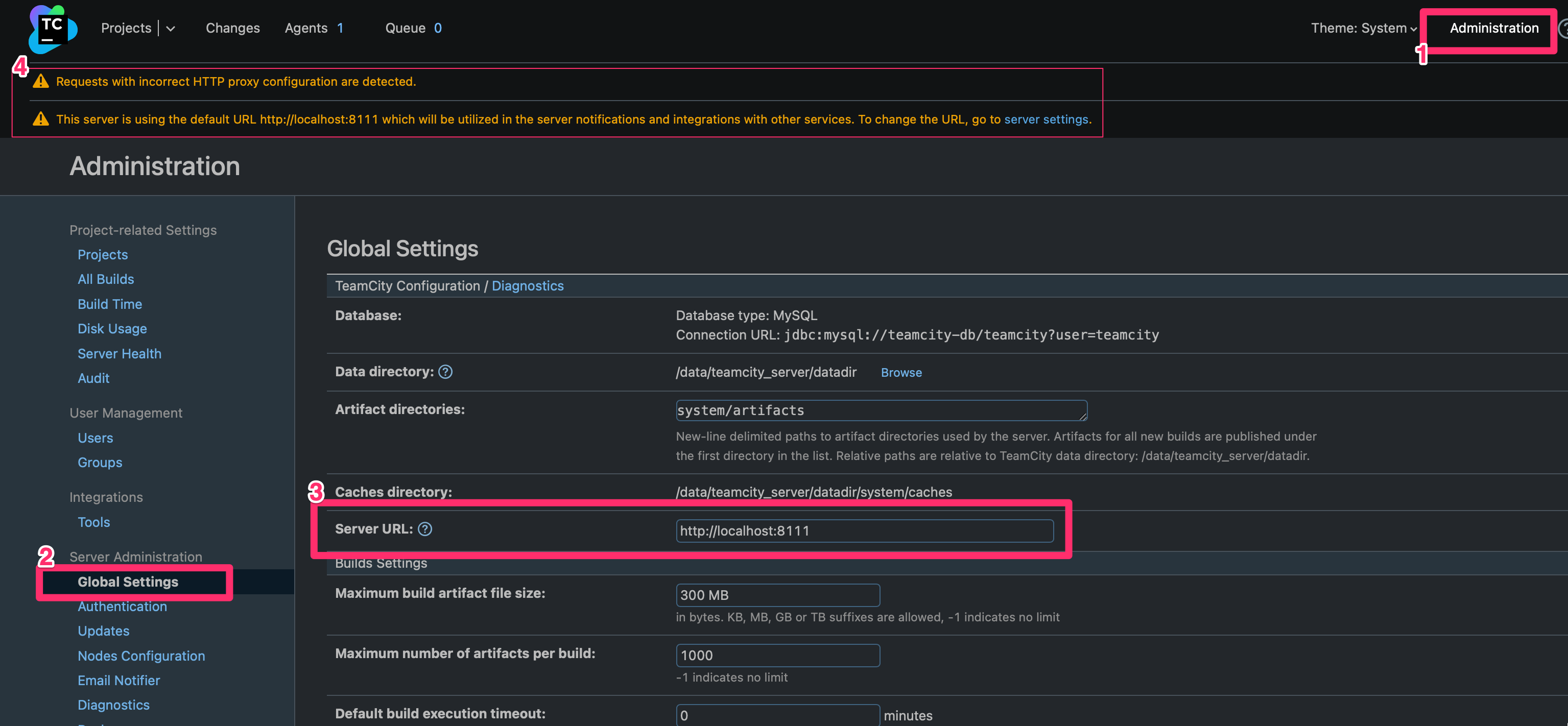 TeamCity Administration